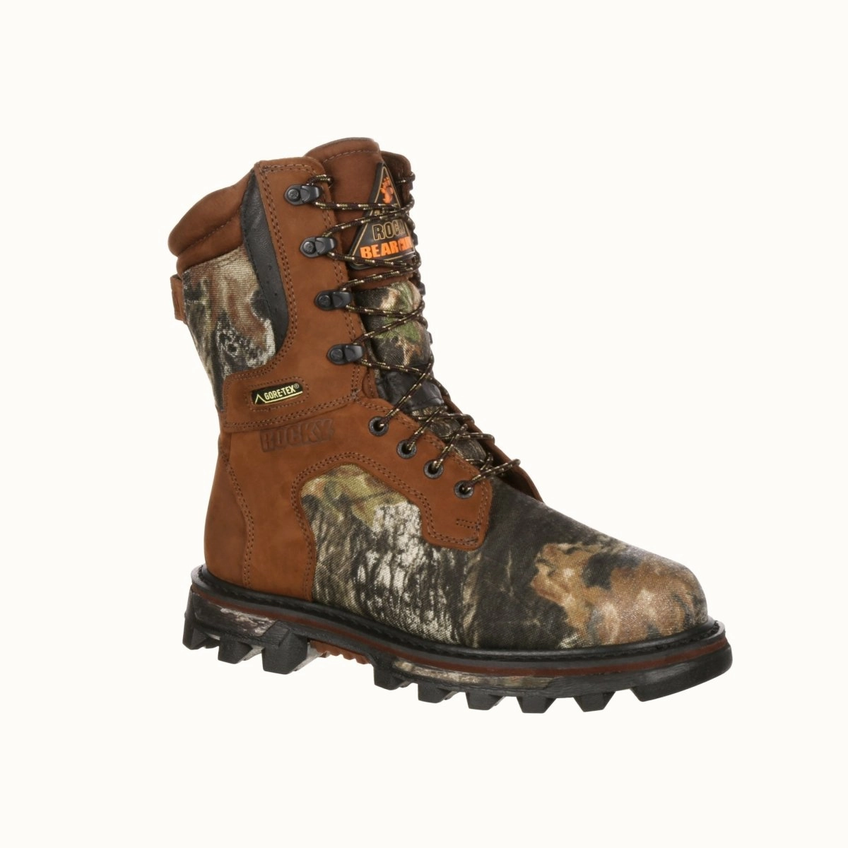 Rocky Bearclaw 3d Men's Waterproof 1000G Insulated Hunting  Boots Fq0009275 In Brown Mossy Oak All-Terrain Use Comfortable Tongue