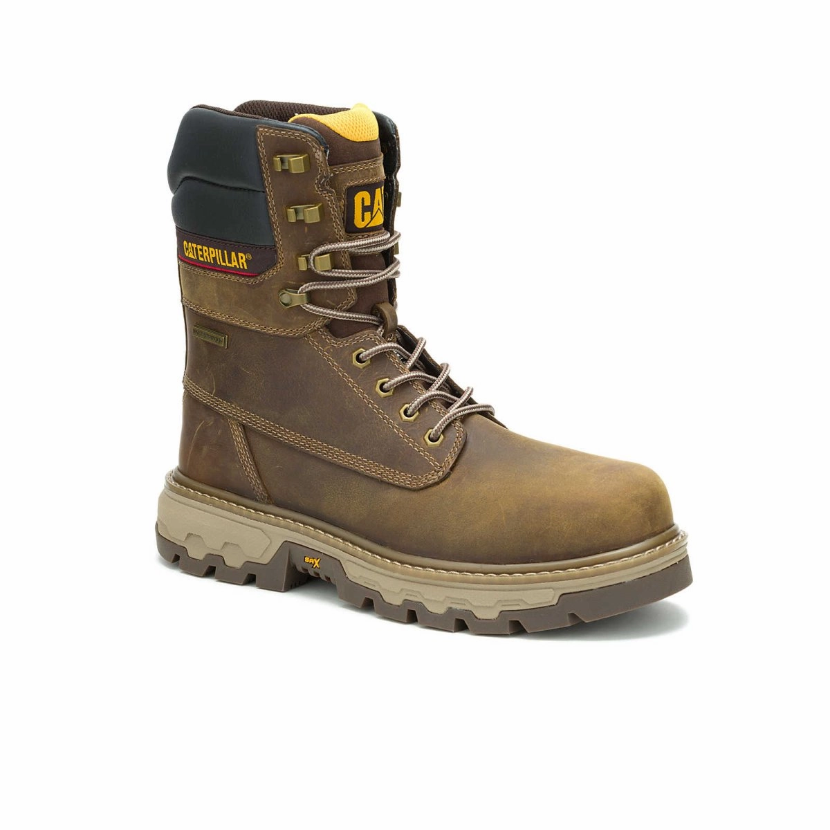 Caterpillar Men's Colorado Equip 8" Waterproof Thinsulate? Composite Toe Work Boot (P91754) In Pyramid Comfortable Upper Sturdy Build