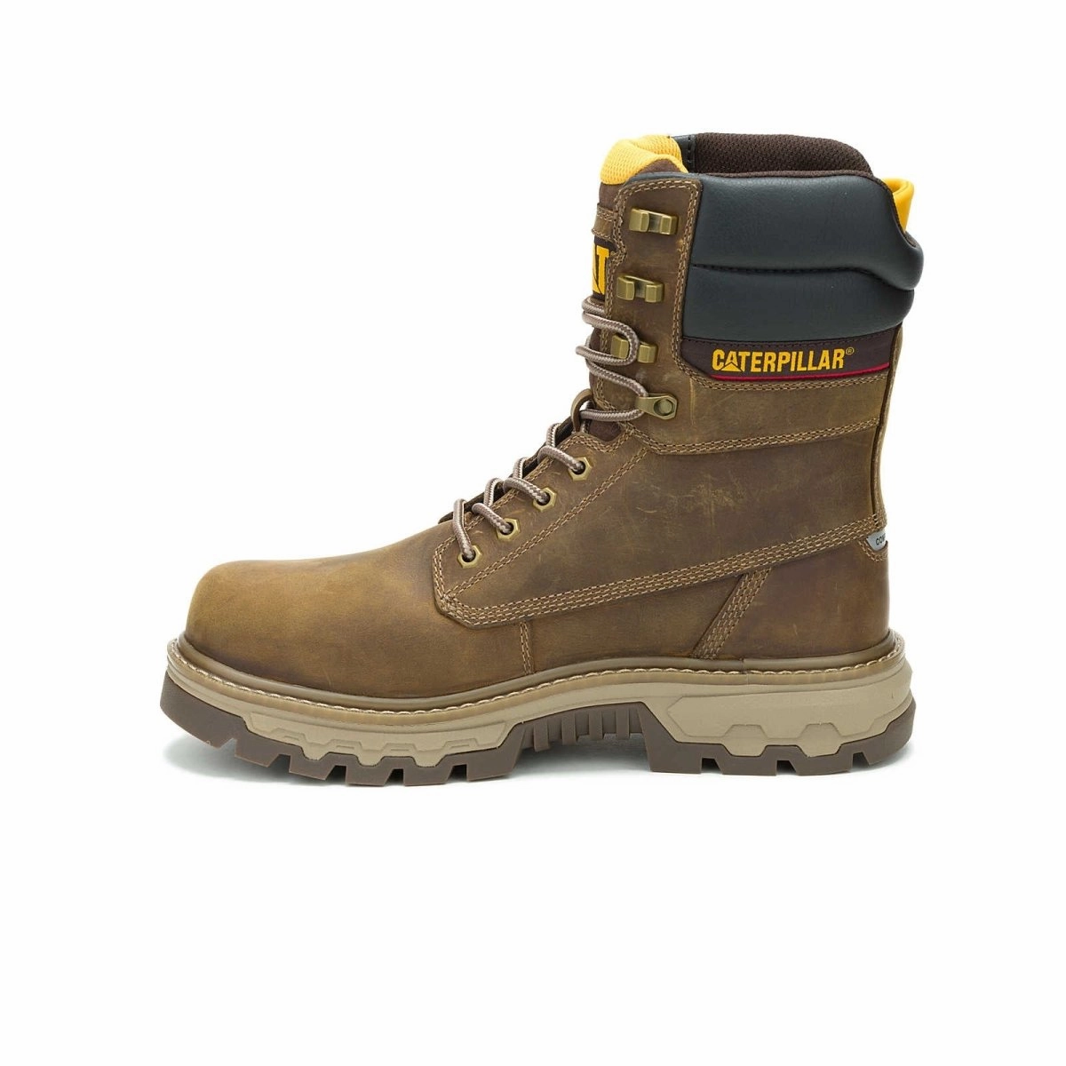 Built For Comfort Training Ground Caterpillar Men's Colorado Equip 8" Waterproof Thinsulate? Composite Toe Work Boot (P91754) In Pyramid
