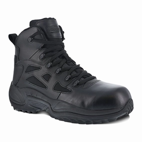 Ventilation Channel System lightweight cushion sneakers Reebok 6" Tactical Stealth Boot With Side Zipper Women's Composite Toe Rb864 In Black