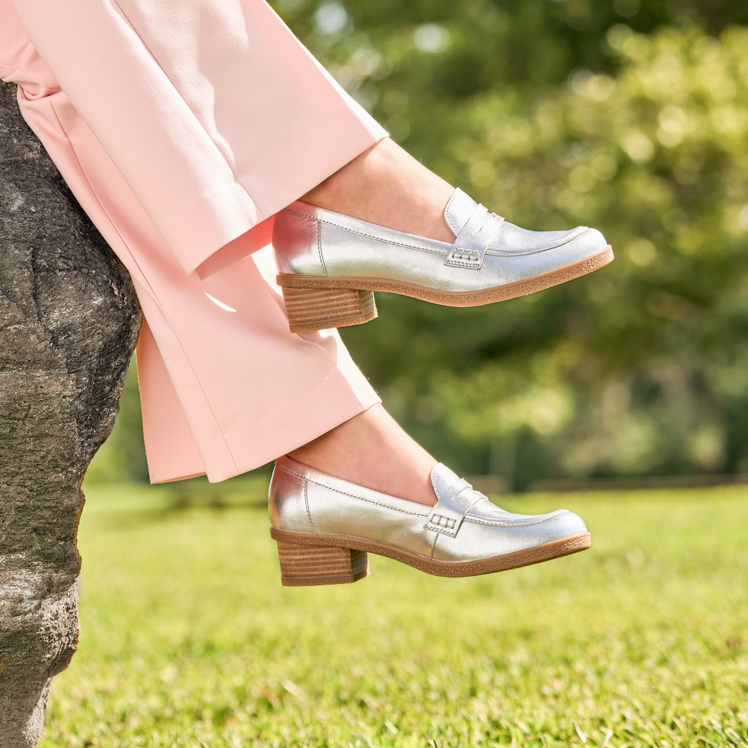 Danica Silver Metallic Brunch Look Pivot Point