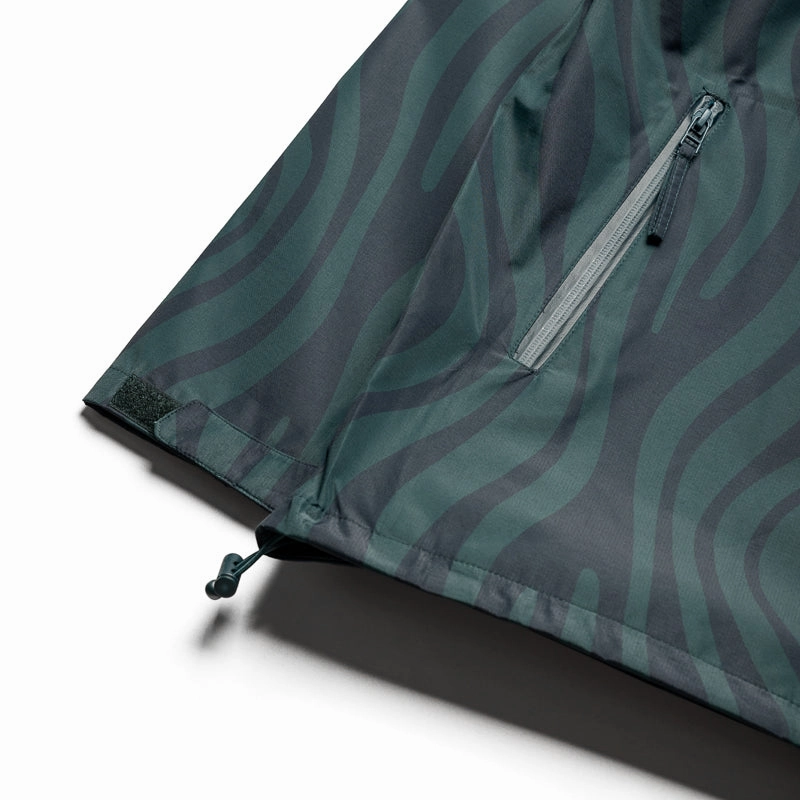 Parra Rain Flow Jacket - Green PreShrunkFabric