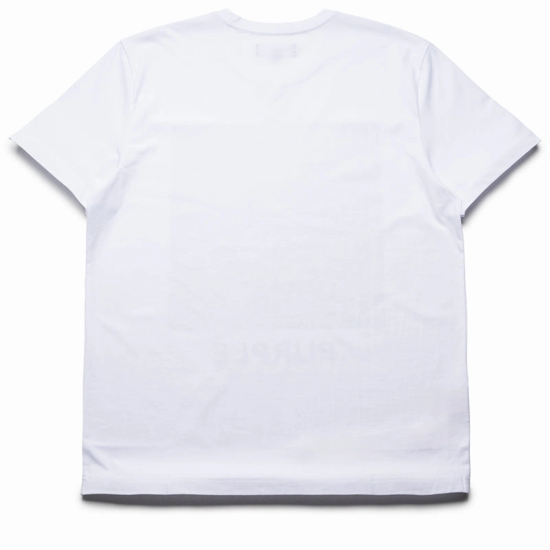 Retro cool Purple Brand Parking Lot Tee - White