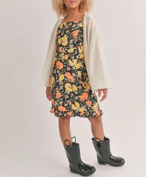 CompressionEnhanced Fit Cool Vest Tween Fruitful Square Neck Belted Mini Dress