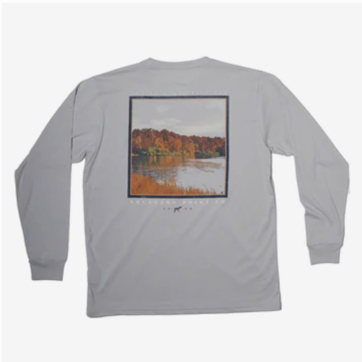 Tween Long Sleeve Watercolor Lake Scene Ethic Core Colorfast Technology