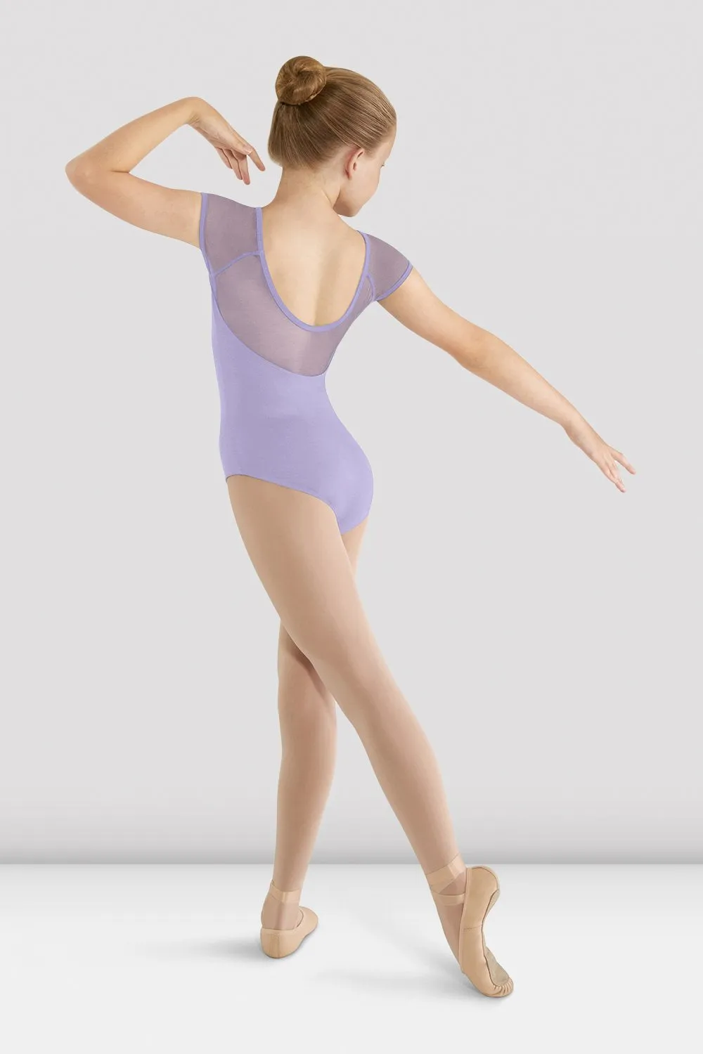 Girls Mirella Mesh Cap Sleeve Leotard 360 Degree Mobility Fit