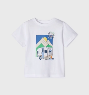 Street Light Camper Printed T-Shirt