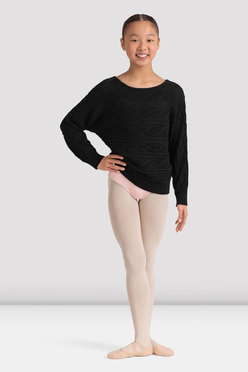 Girls Cole Oversized Sweater Fitness Clothing