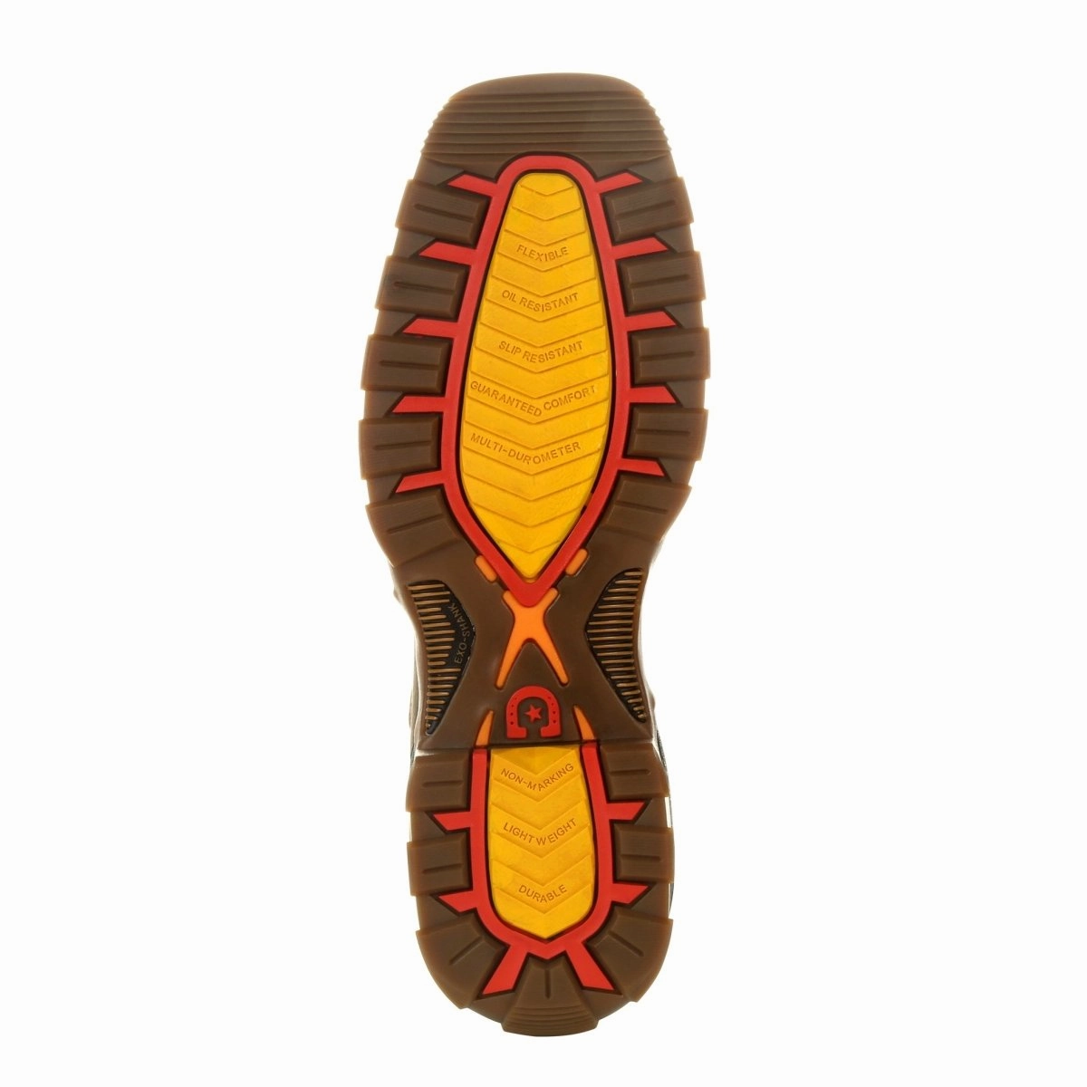 Max Grip Durango Maverick Xp Men's Waterproof Western Work Boots Ddb0302 In Chocolate And White