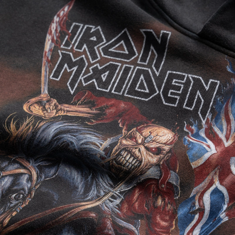 Sporty Jacket Iron Maiden x Represent Steed Hoodie - Stained Black