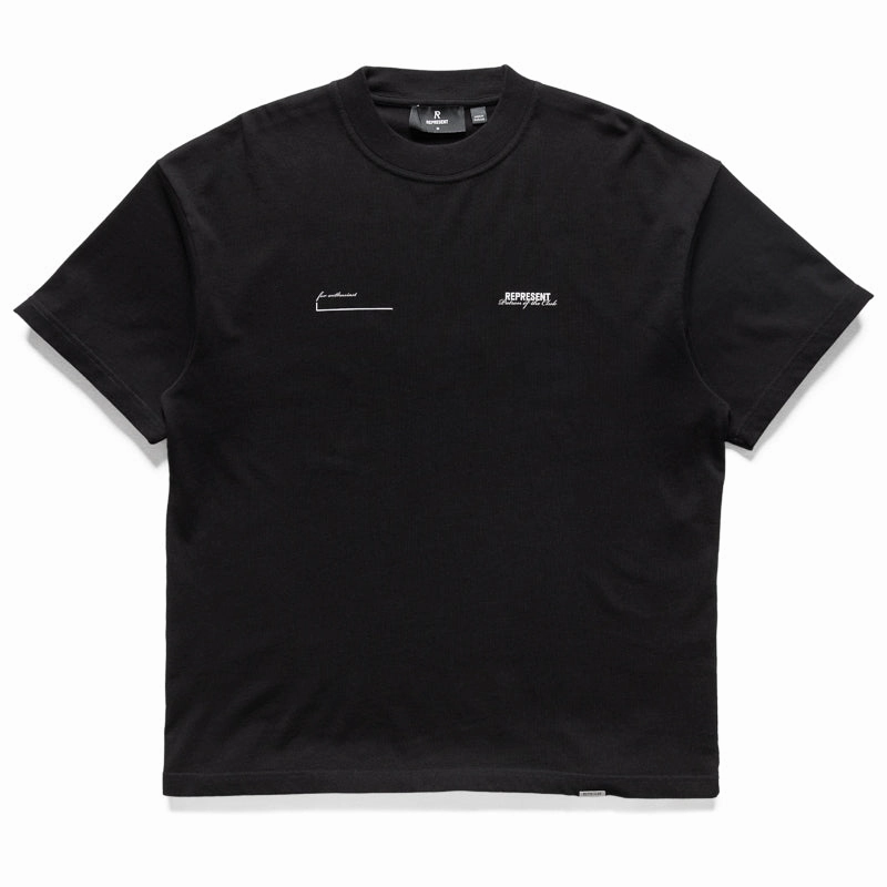 Quiet Luxury AdjustableWaistband Represent Patron Of The Club Tee - Black