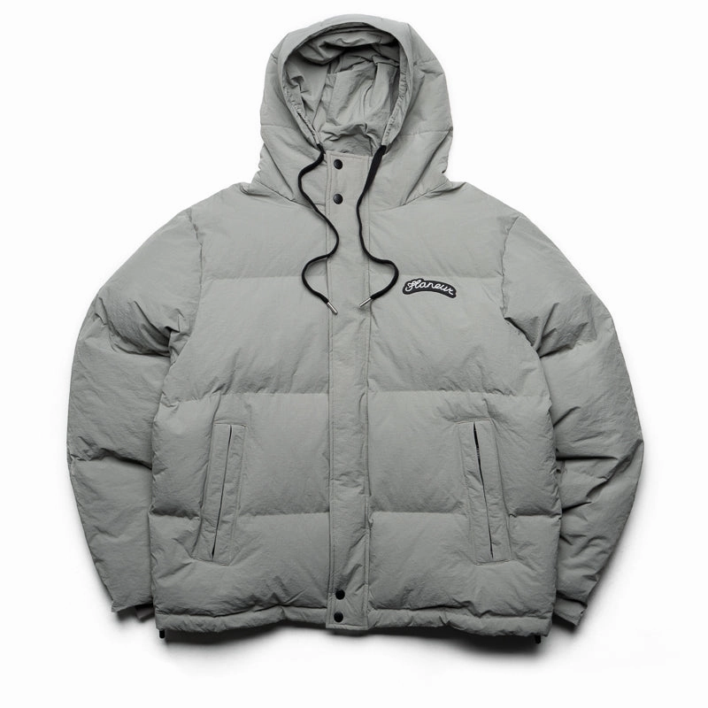 Flaneur Puffer Jacket - Grey Relaxing Design
