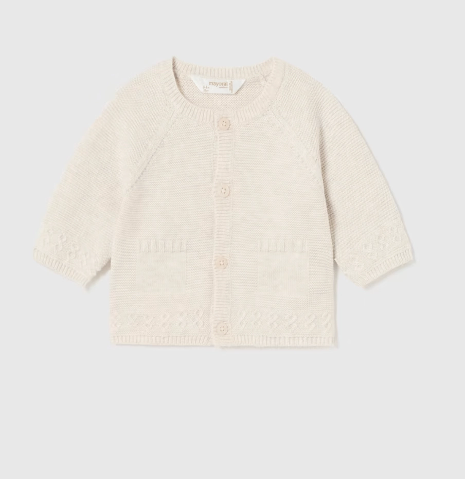 Classic Sweater Knit Cardigan - Oatmeal
