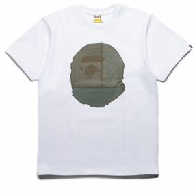 A Bathing Ape A Rising Bape Tee - White TearResistantMaterial Professional Look