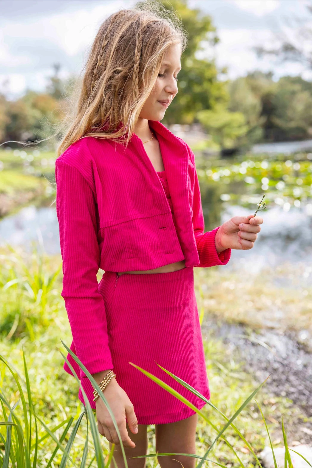 Cara Cord Skirt | Crushed Berry Trans Glow Minimal Mood