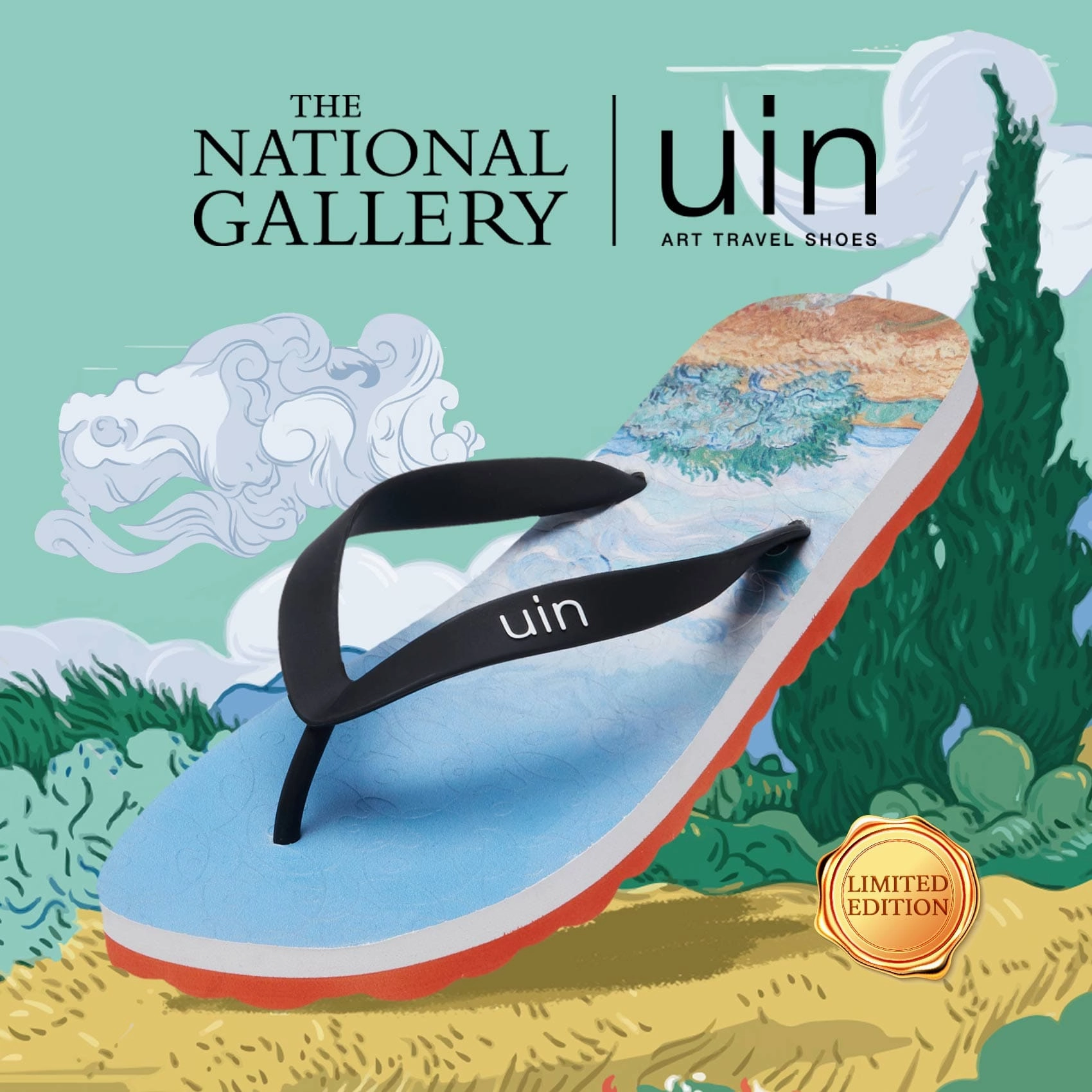 Soft Edge Van Gogh Wheatfield with Cypresses Blanes Men