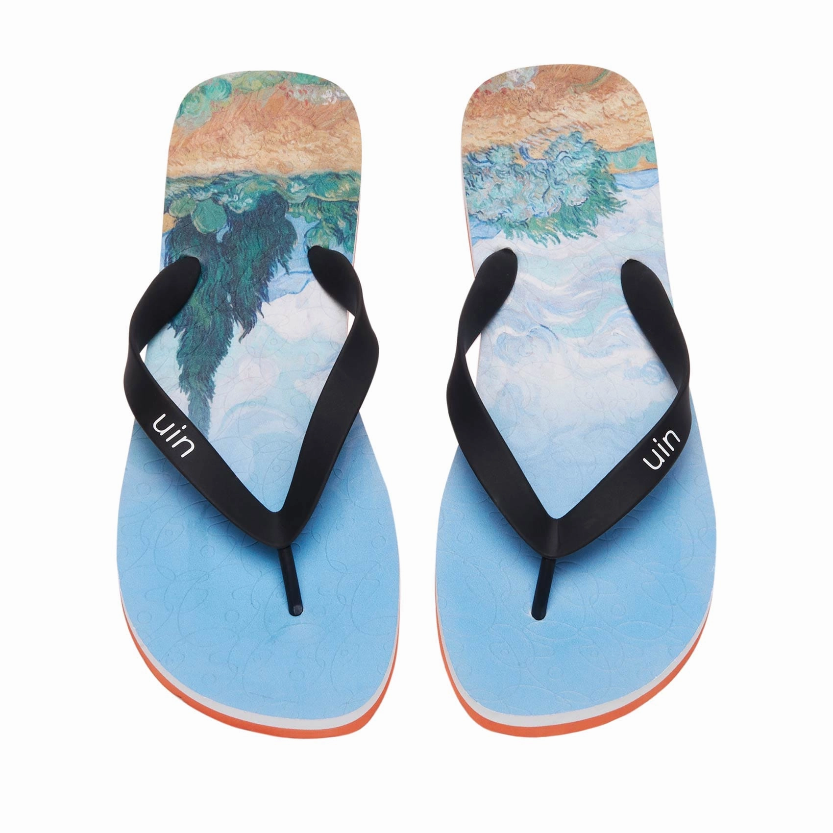 Light Slip-on Shoes footbed cushioning Van Gogh Wheatfield with Cypresses Blanes Men