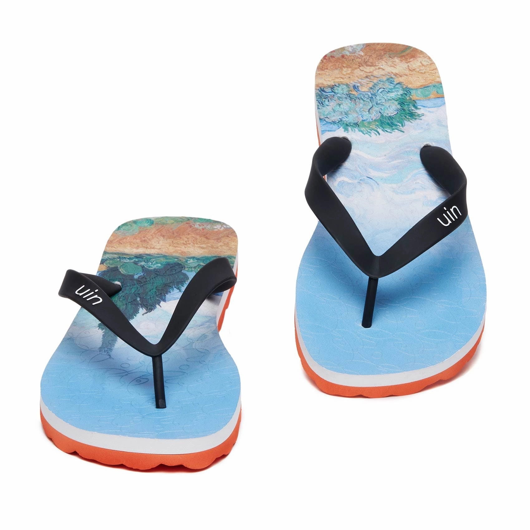 Modern Fit Van Gogh Wheatfield with Cypresses Blanes Men