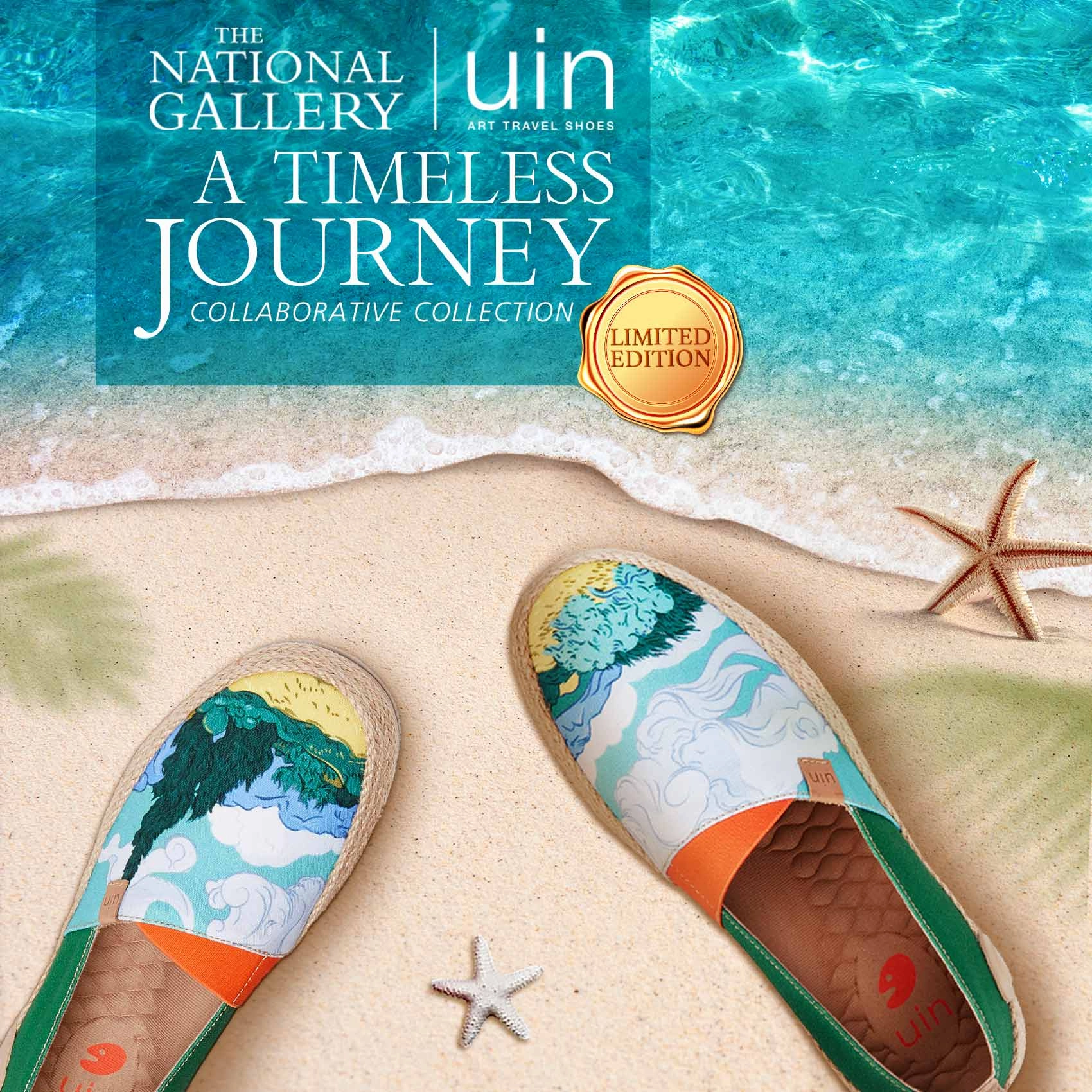 Van Gogh Wheatfield with Cypresses Marbella I Women Calm Step Ankle friendly