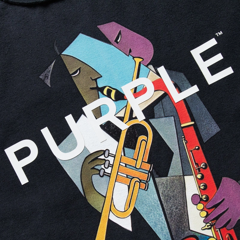 Green Fit Glow Core Purple Brand x Politics Essence Fest Tee - Black