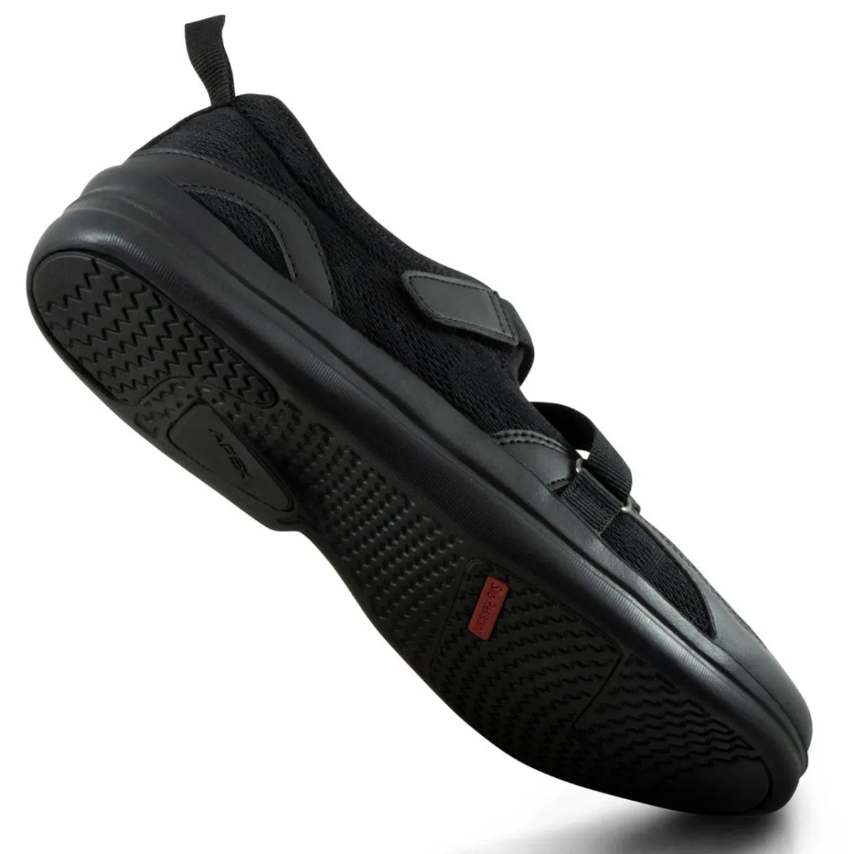 Even Guard Apex A600w Orthopedic Mesh Mary Jane Women's Casual Shoe In Black