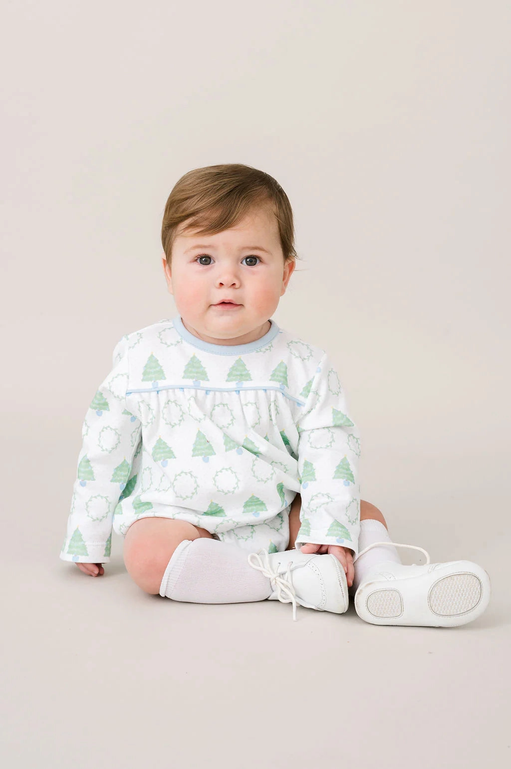 Casual Design Oh Christmas Tree Long Sleeve Bubble - Blufton Blue