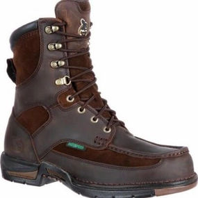 Quiet Chic Outdoor Use Georgia Boot Athens Men's Waterproof Work Boots G9453 In Brown