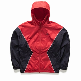 Jordan Hooded Draft Jacket - Varsity Red/Black Polish Tone Brunch Fit
