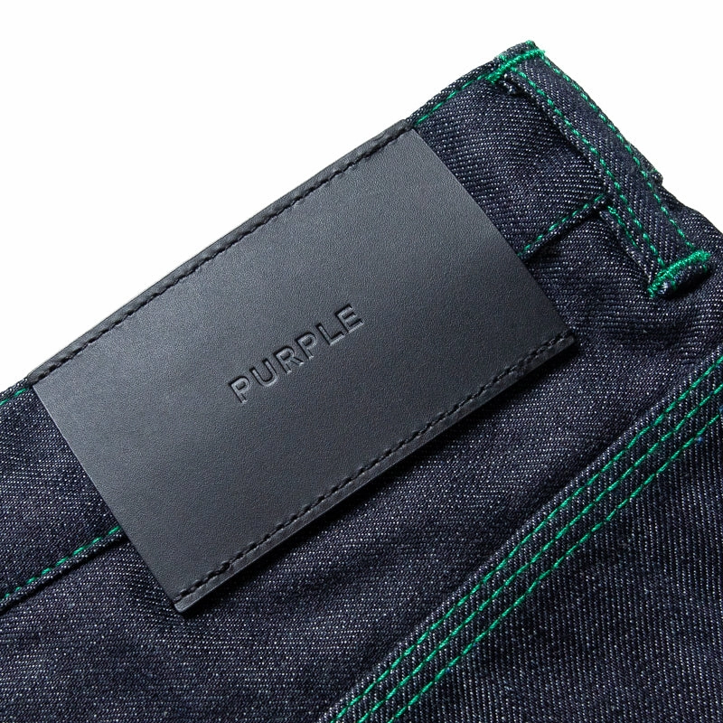 OdorControl Technology Purple Brand Mid Rise Baggy Leg Raw Jean - Dark Indigo