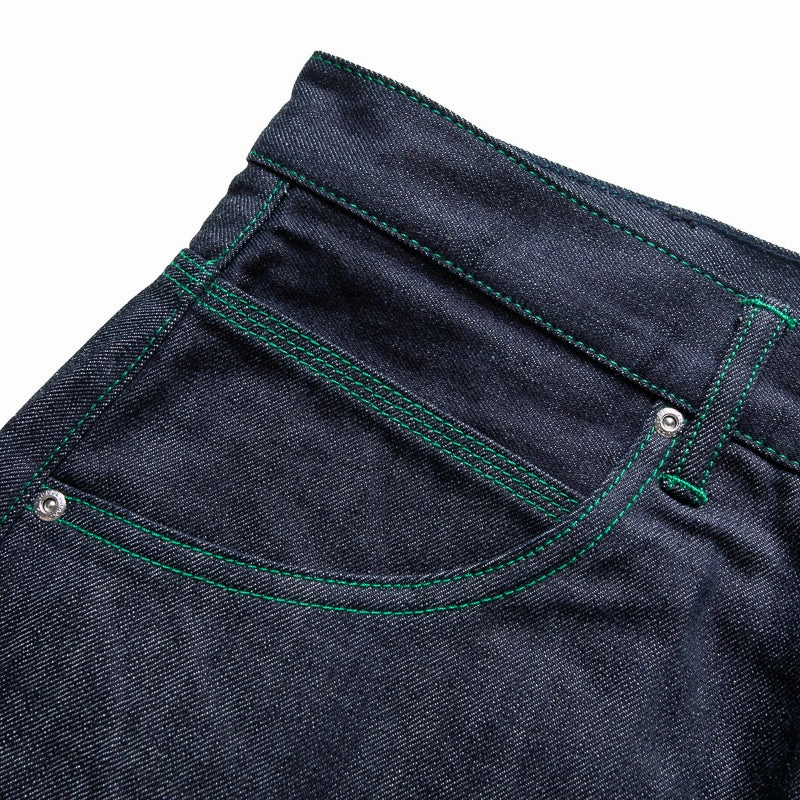 Purple Brand Mid Rise Baggy Leg Raw Jean - Dark Indigo spring fresh Relaxed Look