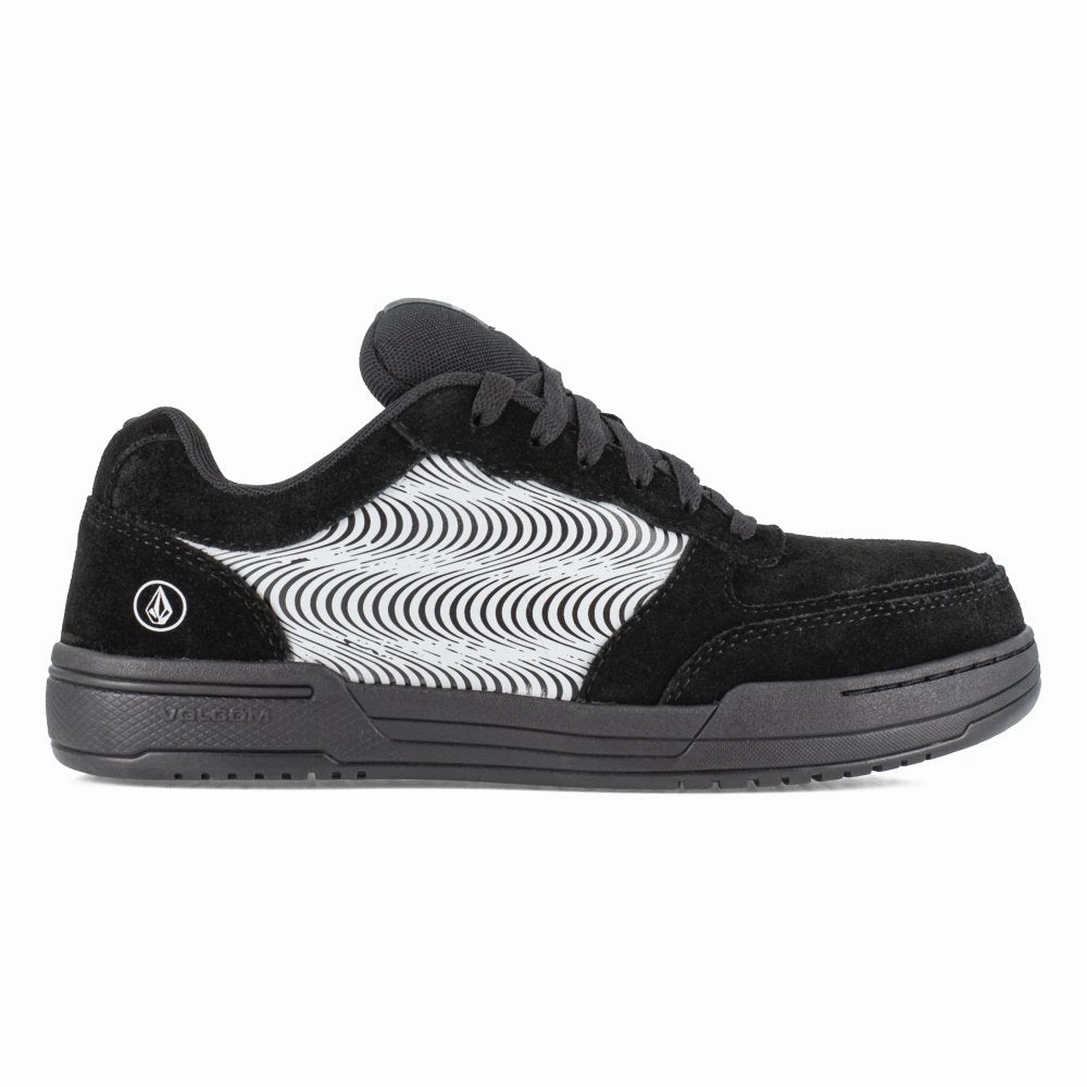 All Day Wear Heavy Duty Protection Volcom Men's Skate Inspired Composite Toe Work Shoe Hybrid Vm30361 In Black And Tower Grey