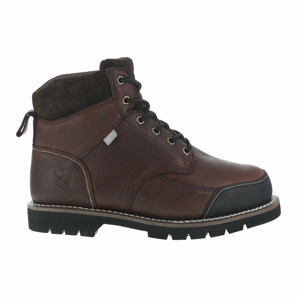 Iron Age 6" Men's Work Boot Steel Toe Dozer Ia0163 In Brown Comfort Guard Shoes High-performance Sole