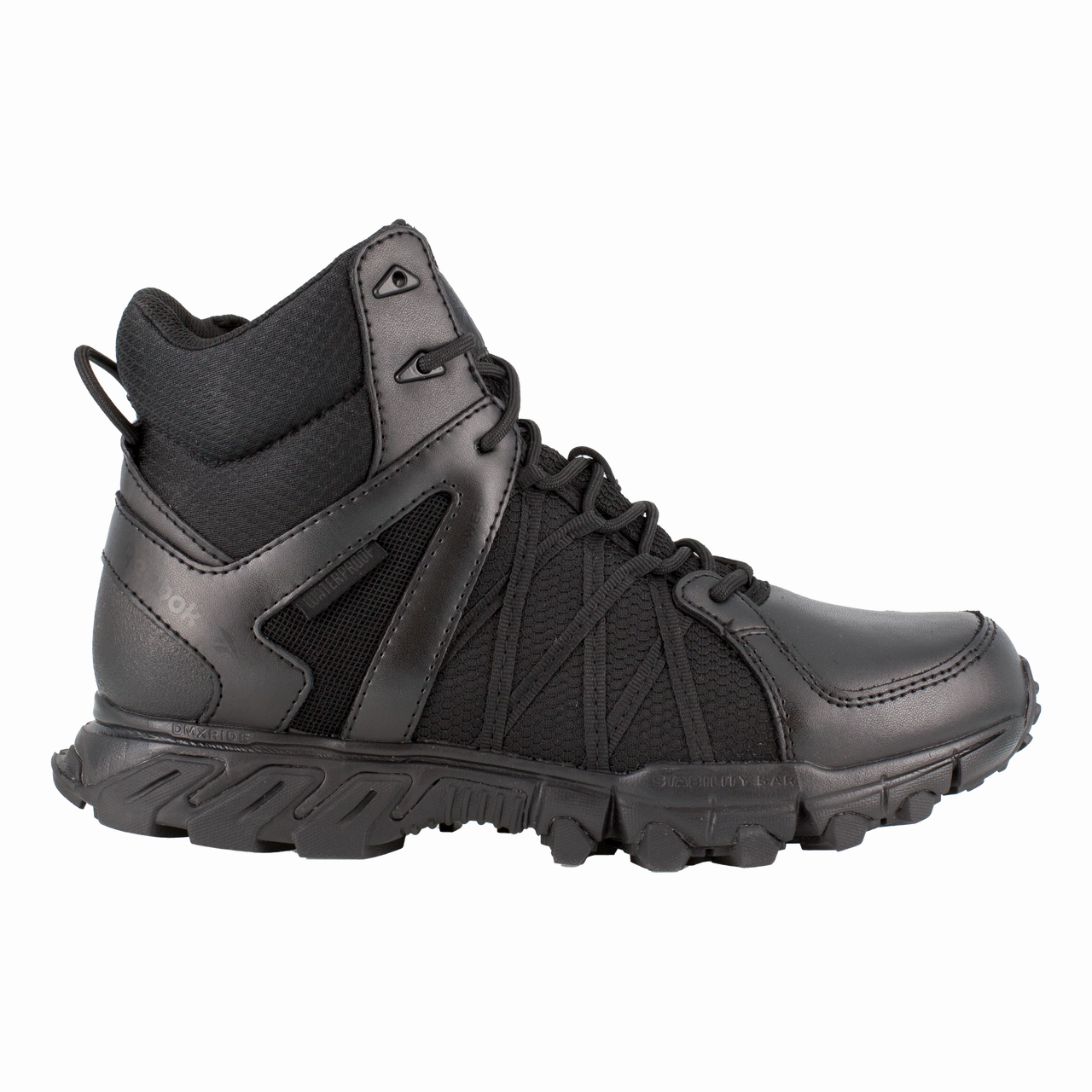 Comfortable Shoes Reebok Work Trailgrip Tactical RB3450 Men's 6" Tactical Waterproof Boot with Side Zipper in Black