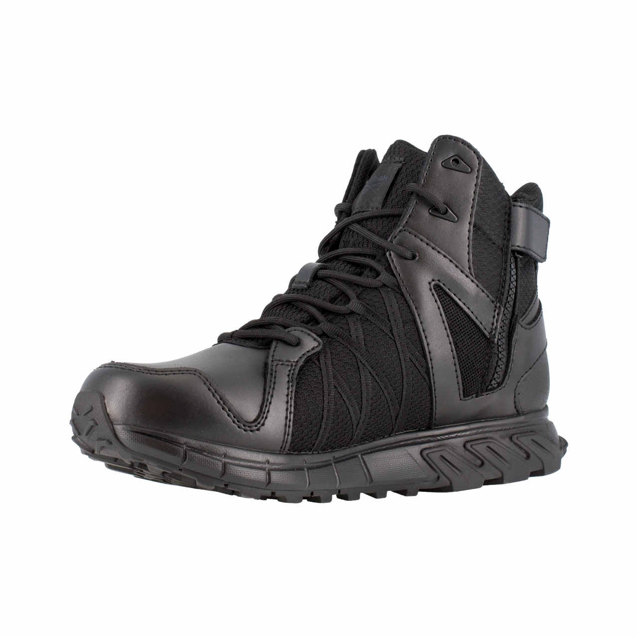 Heavy Layer Shoes Reinforced Soles Reebok Work Trailgrip Tactical RB3450 Men's 6" Tactical Waterproof Boot with Side Zipper in Black