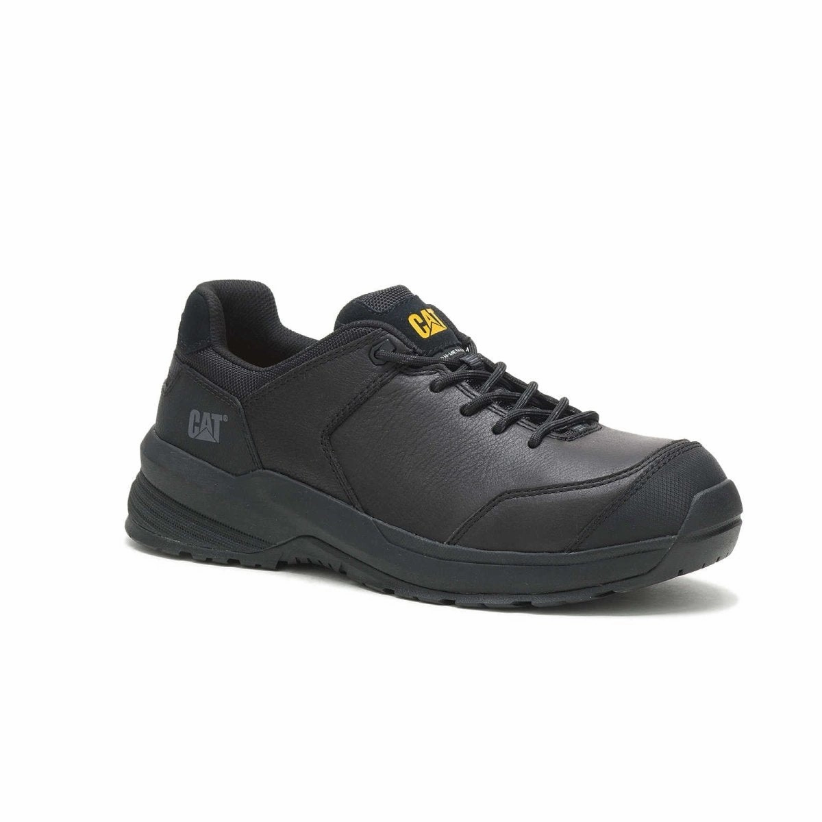 Caterpillar Streamline 2.0 Men's Leather Composite Toe Work Shoe (P91351) In Black Non Compression Fit