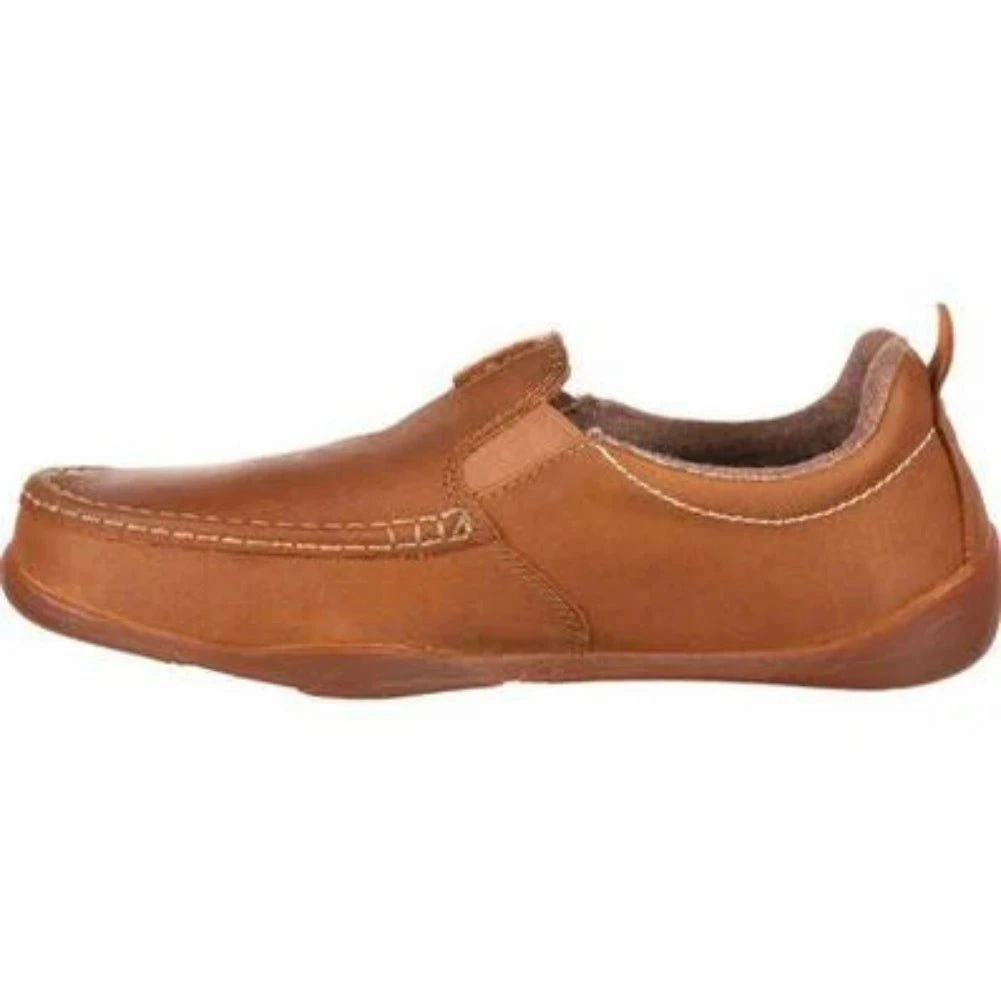 Georgia Boot Cedar Falls Men's  Moc-toe Slip-on G050 In Tan Day Wear