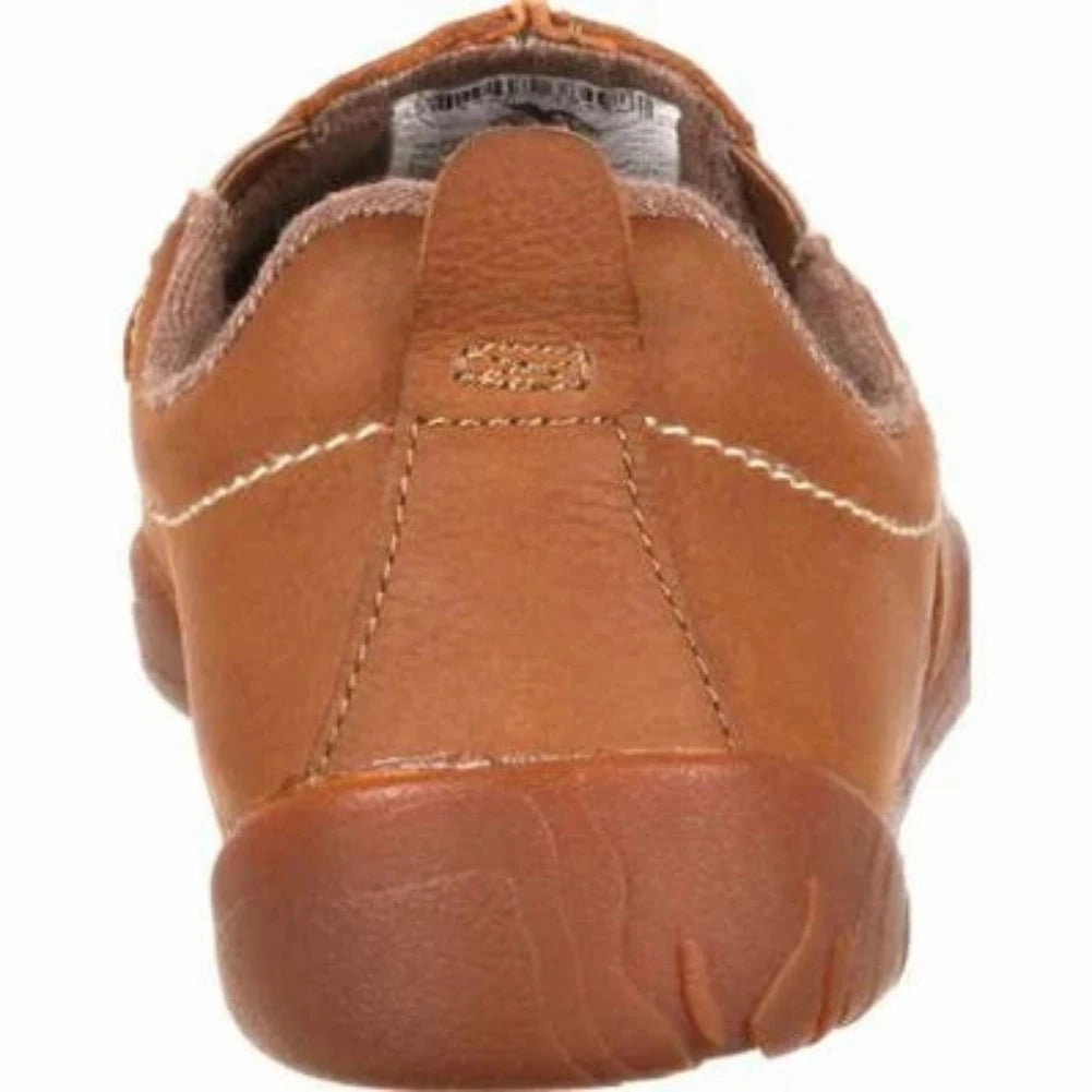 microfiber Tread Control Georgia Boot Cedar Falls Men's  Moc-toe Slip-on G050 In Tan
