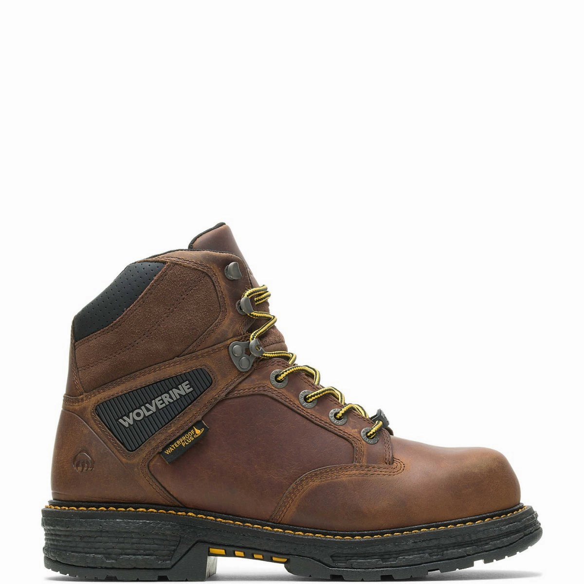 Long Wear Footwear Secure Footwear Wolverine Hellcat 6" Cm Men's Safety Toe Work Boot (w201175) In Tobacco