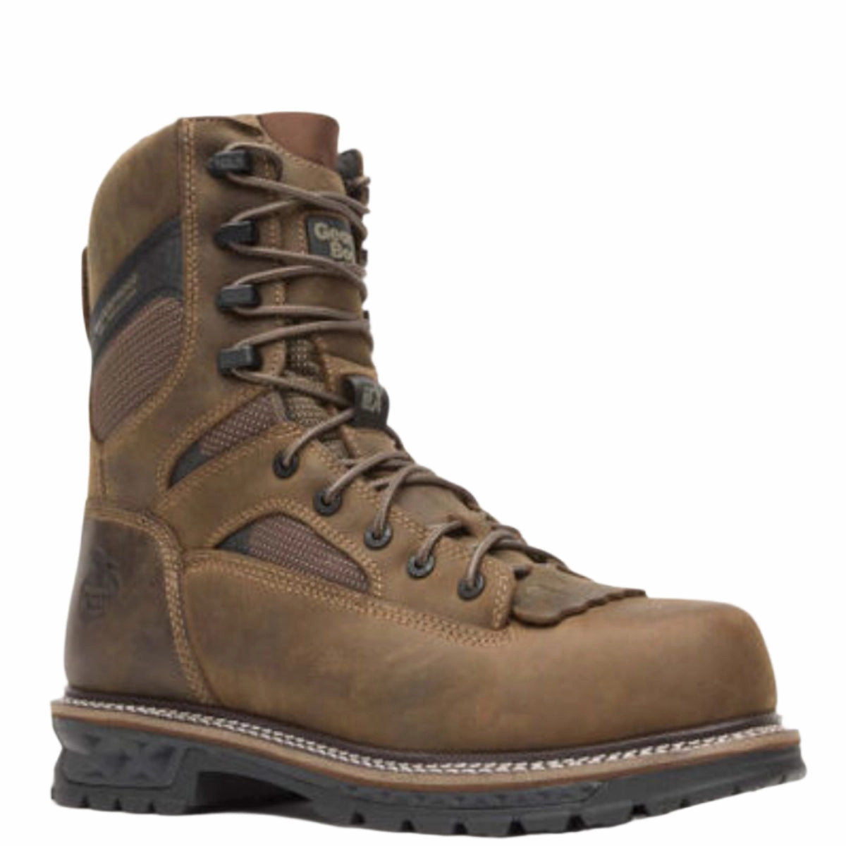 Georgia Boot LTX Logger 9" Composite Toe 400G Insulated Waterproof Men's Work Boot Gb00681 In Brown All Terrain Grip