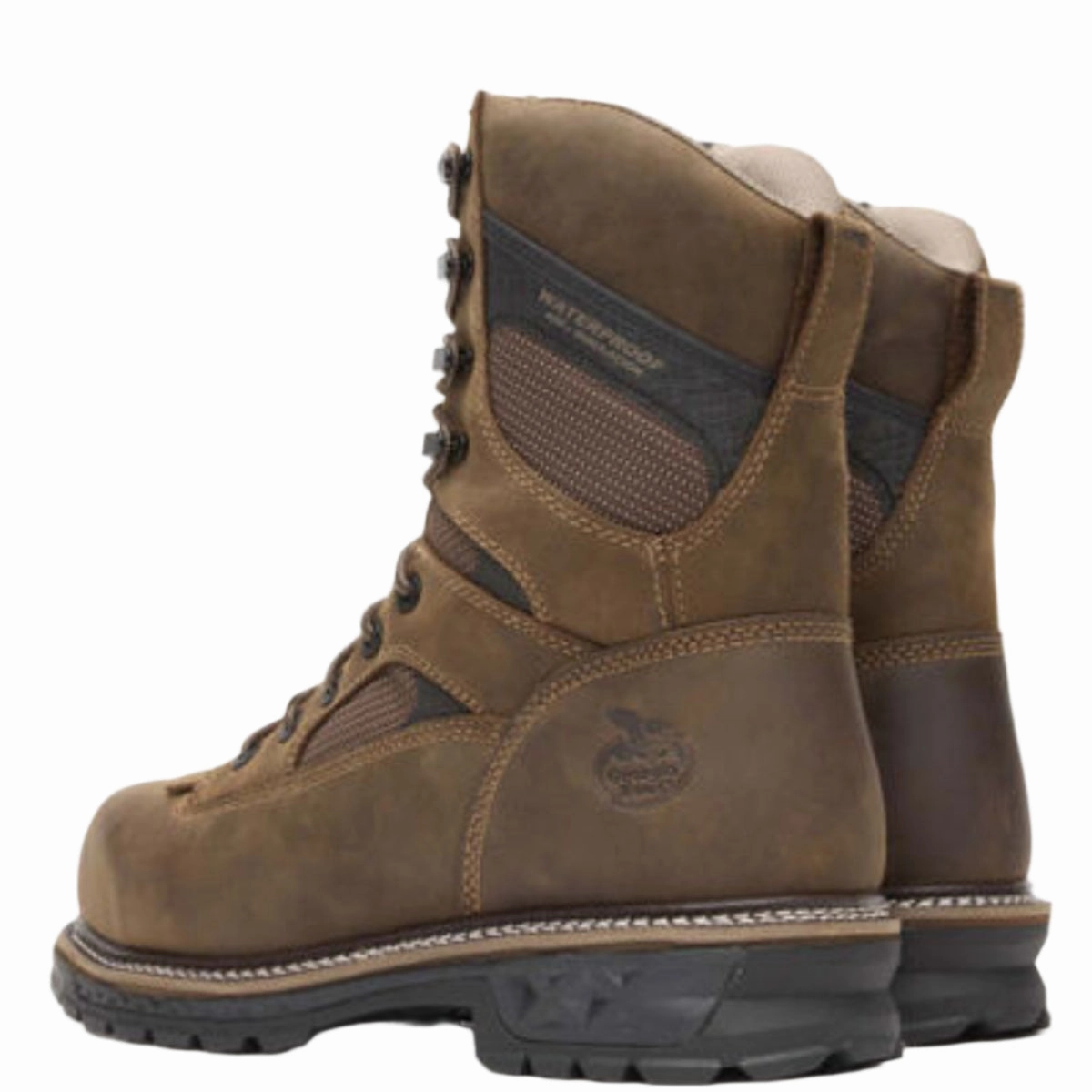 Extreme Comfort Georgia Boot LTX Logger 9" Composite Toe 400G Insulated Waterproof Men's Work Boot Gb00681 In Brown