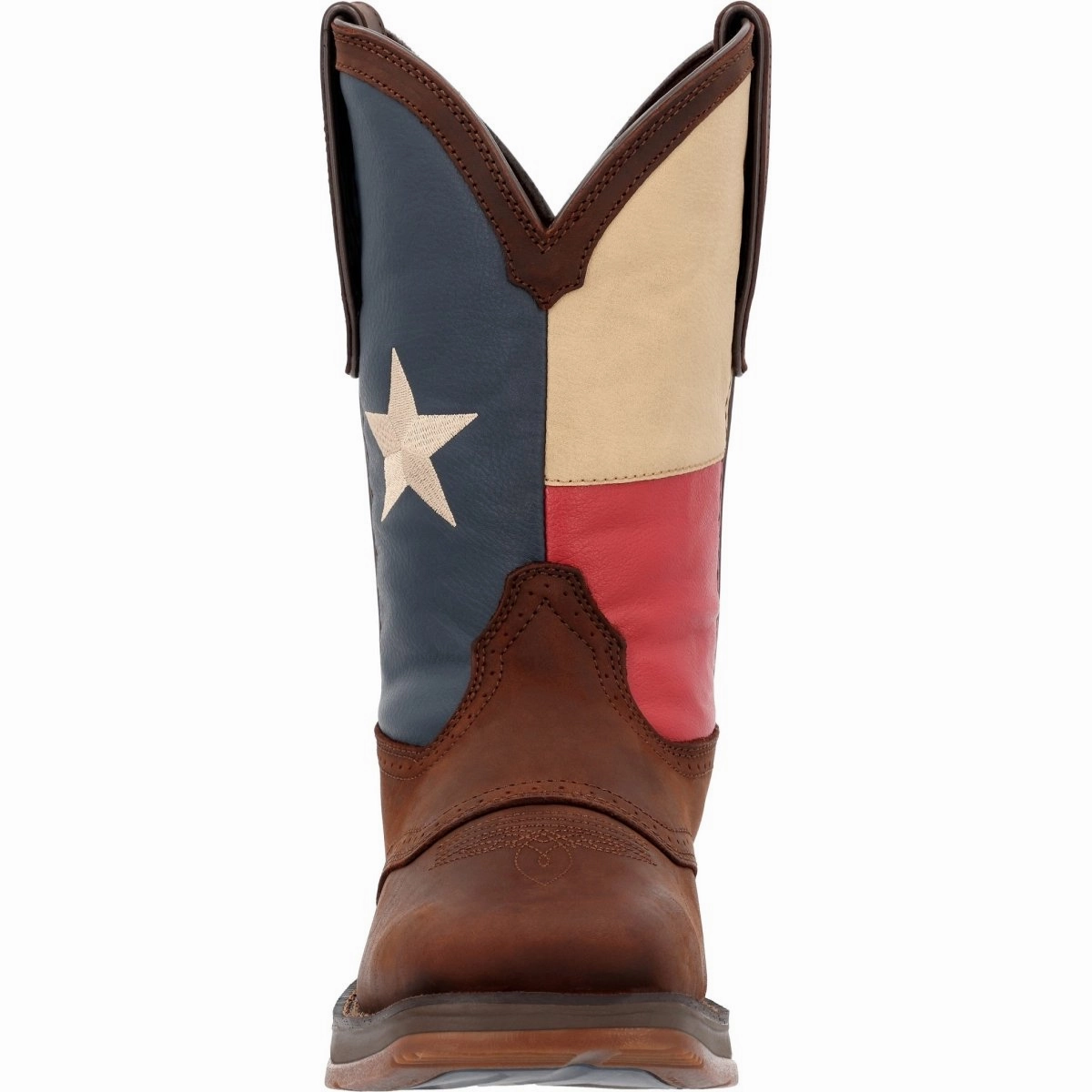 Zip Closure Waterproof Cushion Durango Rebel Men's Texas Flag Western Boots Db4446 In Blue