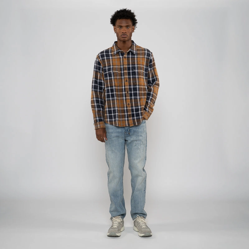 Club Mode Clean Fit Ksubi Rosebowl 1999 L/S Shirt - Rusted Navy