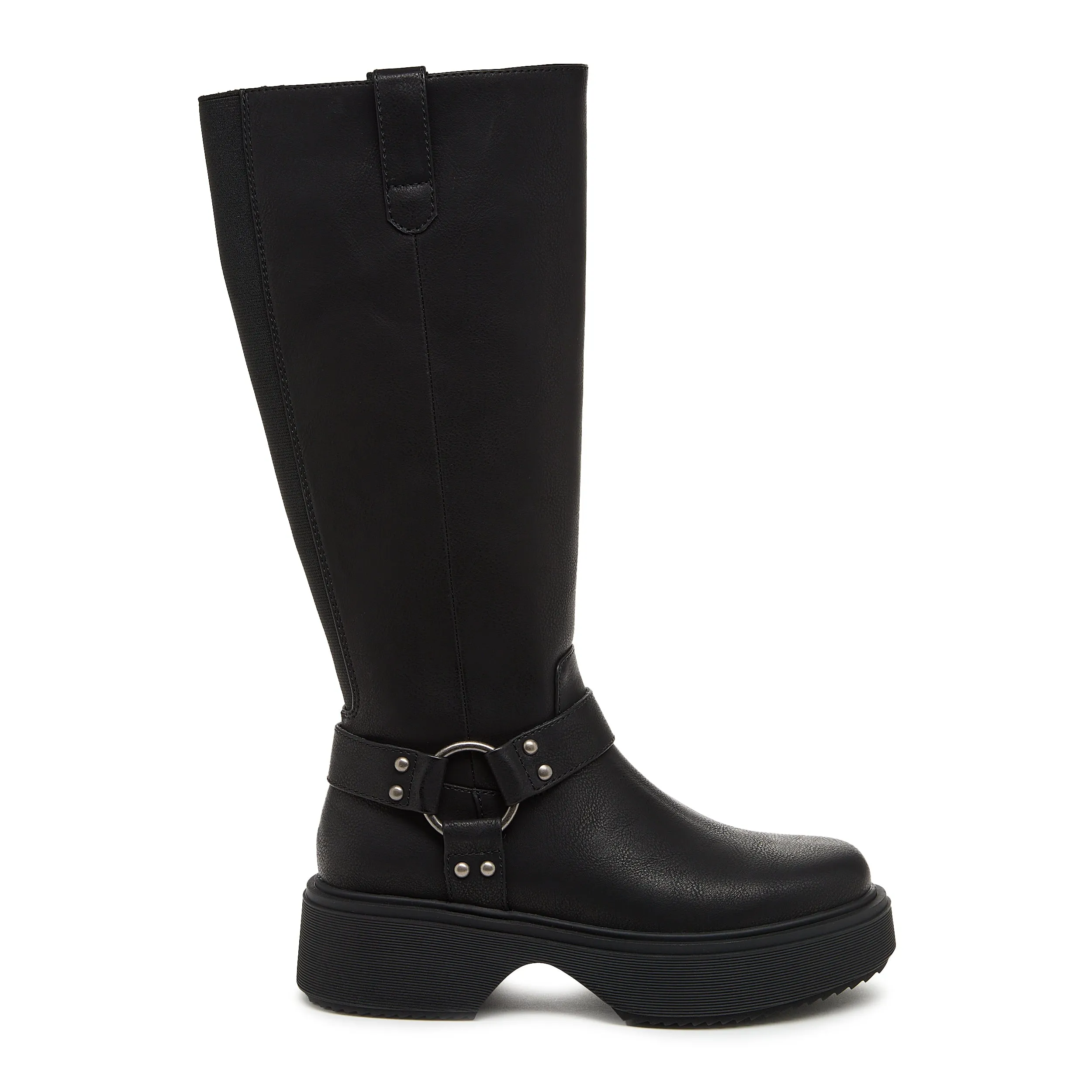 Slip Resistant Sole Becca Black Biker Boot