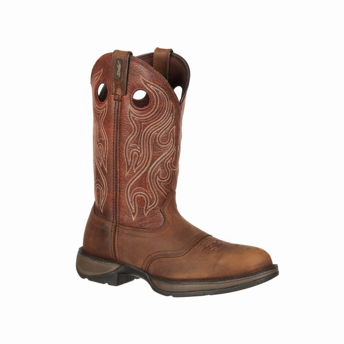 Durango Rebel Men's Brown Saddle Western Boots Db5474 In Dusk Velocity And Bark Brown Work Site Essential