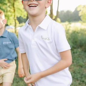 White Knit Polo Fantasy Mood Motion Core