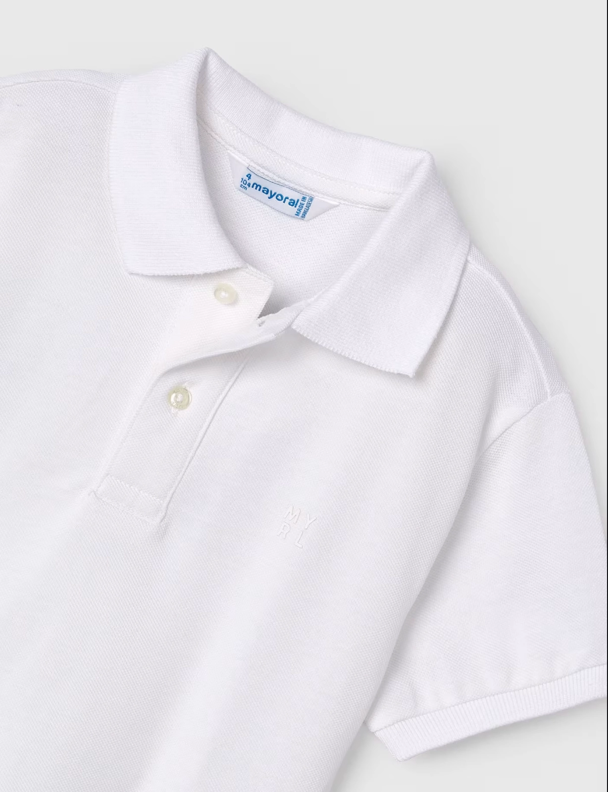 White Polo Shirt Move Fast Summer Ready