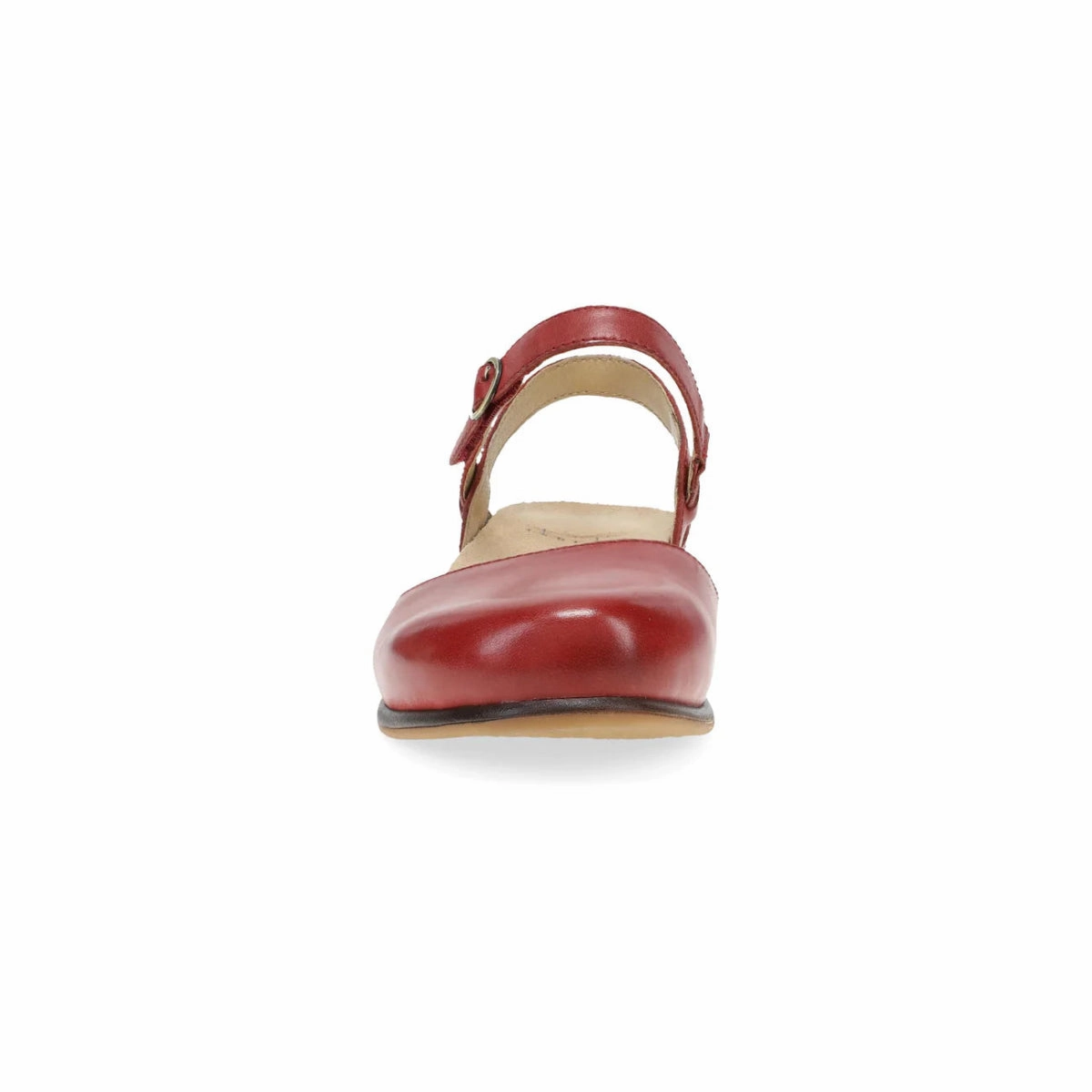 barefoot trail sneakers Dansko Christine Women's Mary Jane In Red Burnished Nappa