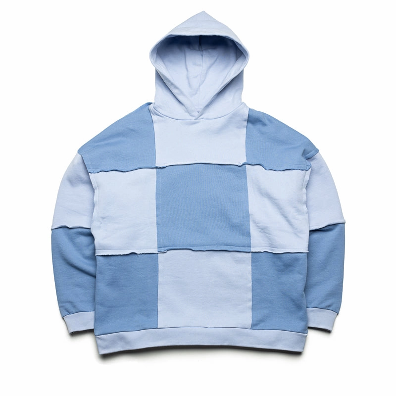 Flaneur Cut & Sew Hoodie - Blue Soft Core
