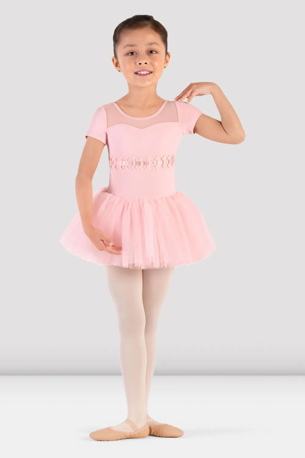 Girls Daliah Cap Sleeve Tutu Dress Hypoallergenic materials