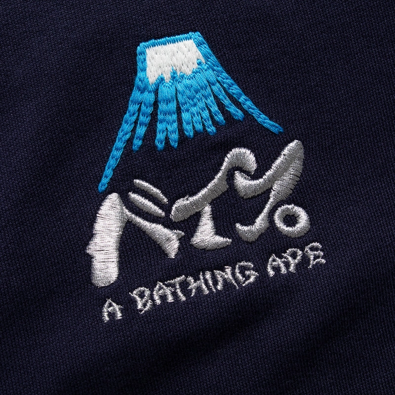 A Bathing Ape Souvenir Crewneck - Navy Fashion Dress Strong Denim